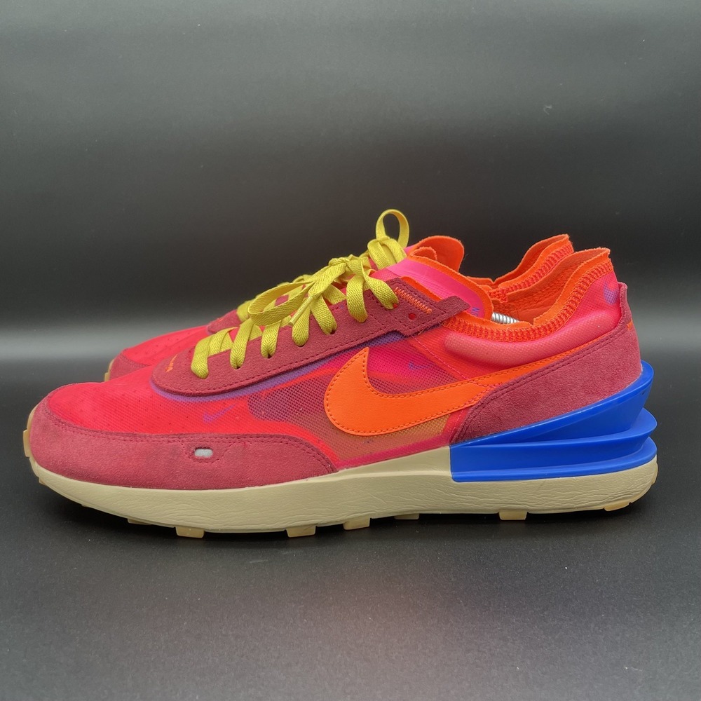 Men'sโ sz 14 Nike Waffle One Powerwall BRS Hyper Pink Red Athletic Trainer Shoes